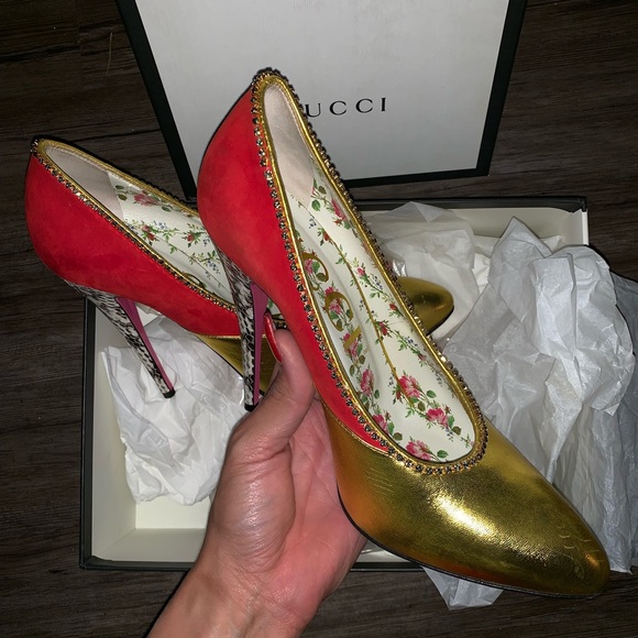 Gorgeous Custom Design Authentic Gucci Heels - Picture 8 of 8